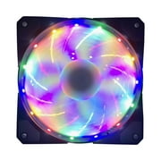LOWLHOME CPU Colorful Cool Fans Chassis Fans,120mm PWM Hydraulic Bearing Case Fan Low-Noise 23 DB,Fan Speeds 1200,45 CFM,Secure Temperature Control Multicolor 6x5.2 Inch Home Decor