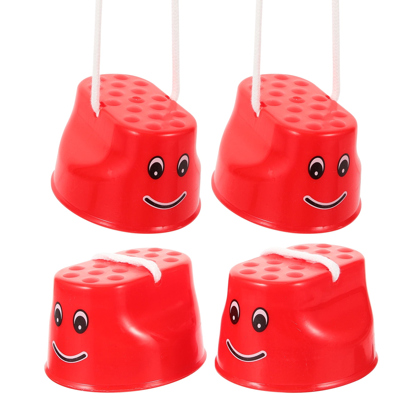 CoudarTitie 2 Pièces Échasses Sauteur Enfants Jouet Marche Équilibre Coordination Main Œil Extension Plastique PVC Adapté Aux Jeu Activités Parentales Ex, Bleu # 2