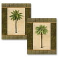 thumbnail image 2 of Gango Home Decor Classic Coastal Palm Tree Wall Art; Two Brown 8x10in Wood Mounted Prints, 2 of 5