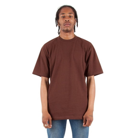 Shaka Wear Adult 7.5 oz., Max Heavyweight T-Shirt 3XL BROWN