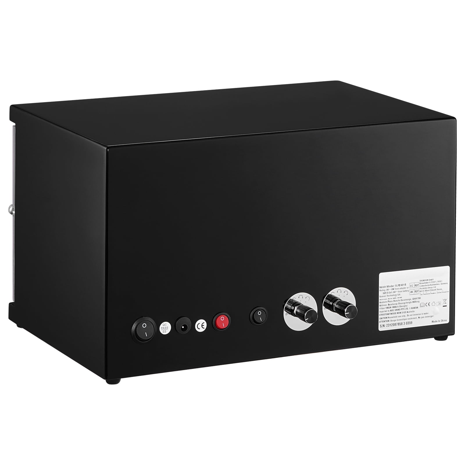 KFFKFF Watch Winder for 4 Automatic Watches with 2 Quiet Japanese Mabuchi Motors