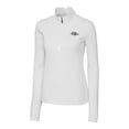 thumbnail image 2 of Women's Cutter & Buck White Baltimore Ravens Traverse Stretch DryTec Quarter-Zip Top, 2 of 3