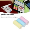 thumbnail image 4 of Thermal Print Paper, 57x25mm Yellow Blue Pink High Efficiency Thermal Print Paper Roll Wide Application  Printing Effect  for Photo, 4 of 7