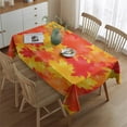 thumbnail image 2 of Thanksgiving Day Table Cover Waterproof Spillproof Tablecolths Table Covers Fall Maple Leaves Pumpkins Sunflower Tablecloth for Dining Kitchen Restaurant Birthday Rectangle,60x84inch, 2 of 5
