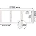 thumbnail image 4 of Afuly 3 Picture Frame White 5x7 Floating Picture Frames Double Sided Picture Frames Wedding Picture Frames, 3 Opening Picture Frame Trifold Tabletop Desk Display Gift, 4 of 8