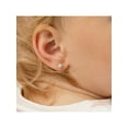 thumbnail image 4 of 925 Sterling Silver 4mm CZ Burst Kids Screw Back Earring Studs Toddler Girls, 4 of 8
