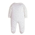 thumbnail image 4 of QEFJNO Newborn Baby Girls' 3-pack Sleep and Play Footies Pajamas One-Piece Sleeper Button Jumpsuit Cotton Polka Dots PJs, 4 of 12