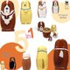thumbnail image 3 of Muñecas rusas de anidación CHAO oso Matryoshka conjunto de 5 para niños perro, 3 of 5
