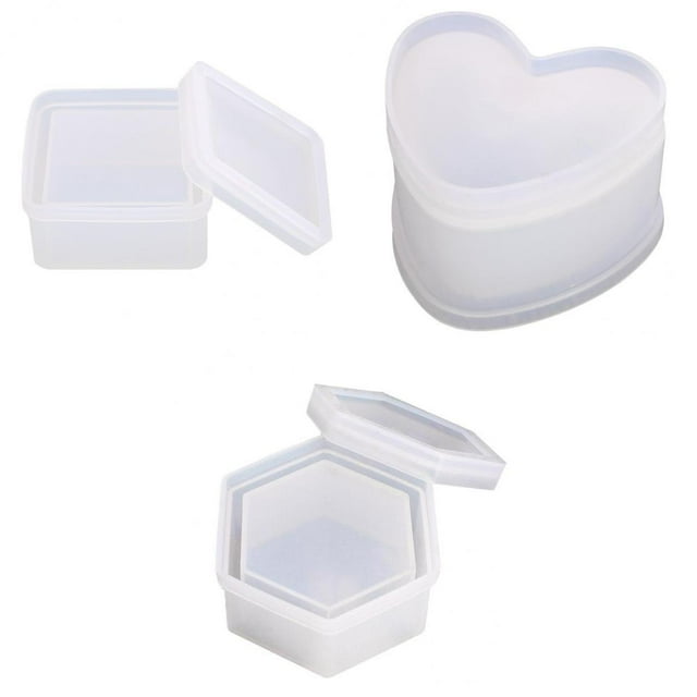 Caja de de resina 3x Almacenamiento de joyas de de silicona Fabricación de UV
