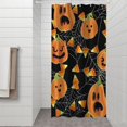 thumbnail image 2 of Pumpkin Candy Halloween Pattern Shower Curtain 36"x72" ,Bathroom Decorative Shower Curtains Set with 12 Hooks,Modern Waterproof Washable Shower Curtain, 2 of 6