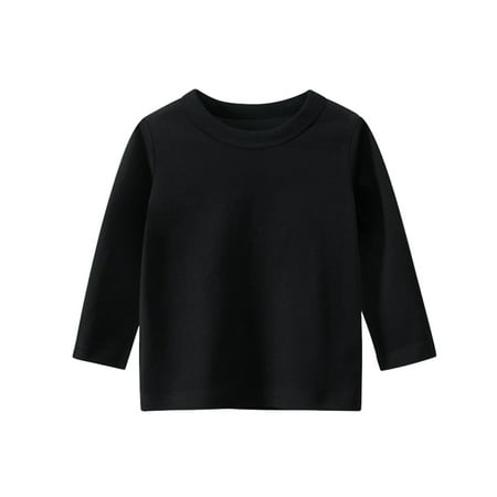 

Toddler Kids Girls Boys Long Sleeve Basic T Shirt Casual Tees Shirt Tops Solid Color Olive Cargo