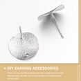 thumbnail image 5 of MOVTOTOP 30pcs Alloy Earring Stud Bases Diy Ear Stud Base Earring Making Materials, 5 of 5