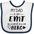 thumbnail image 3 of Inktastic My Dad is an Emt and a Hero Boys or Girls Baby Bib, 3 of 4