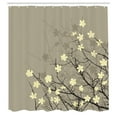 thumbnail image 3 of Ambesonne Flower Shower Curtain, Retro Floral, 69"Wx84"L, Beige Brown, 3 of 5