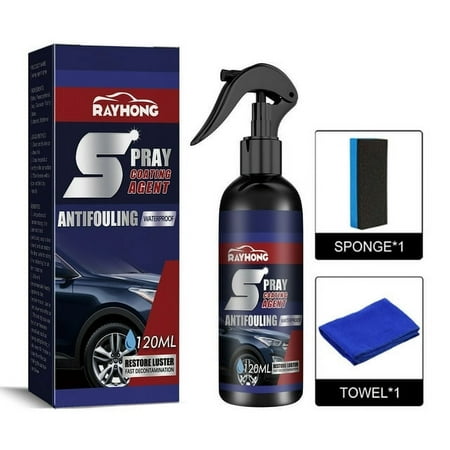 CHUAYA Multi-Functional Coating Renewal Agent, 3 in 1 Ceramic Car Coating Spray High Protection, Plastic Parts Refurbish Agent ,Suitable for all cars