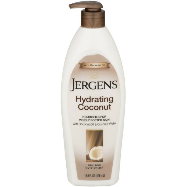 Jergens Hydrating Coconut Dry Skin Moisturizer 16.8 oz (Pack of 2