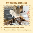 thumbnail image 4 of PawHut Pet Stairs, 3-Tier Dog Steps for High Bed Couch with Storage Box, 4 of 10
