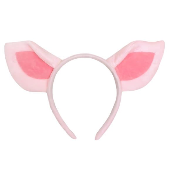 TELOLY Furry Head,Cartoon Plush Pig Ears,Cute and Soft Furry Headband,Fuzzy Headband for Everyday Wear,Parties and Photoshoots