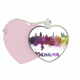 thumbnail image 1 of Manama Bahrein Ciudad acuarela Bolsa de viaje Mirror maquillaje corazón rosa, 1 of 4