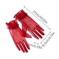 thumbnail image 3 of Fgnfyis Elegant Transparent Short Mesh Gloves for Women Bridal Wedding Evening Slim Fit Stylish Halloween Dance Party Black, 3 of 3