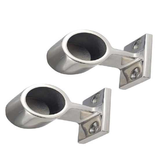 Heavy Duty Marine Hardware End/Center/Front Handrail Mount Fitting Bracket Stanchion for Yacht Easy Installation