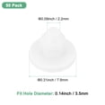 thumbnail image 3 of Uxcell 50 Paquetes Tapones de Silicona, Tapones de Agujeros de Bloqueo a Presión para Agujeros de 3.5mm, Tapones de Goma para Agujeros Redondos, Tapones de Sellado Impermeables [Blanco], 3 of 7