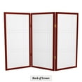 thumbnail image 6 of Red Lantern 3 ft. Short Double Cross Shoji Screen - Rosewood - 3 Panels, 6 of 6