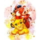thumbnail image 3 of Póster de la película El Rey León de Disney con impresiones en acuarela de Simba Hakuna Matata, pintura en lienzo, arte de pared, imagen de dibujos animados de animales, decoración del hogar, 3 of 5