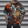 thumbnail image 2 of Birdeem Mode Été Décontractée T-Shirt Imprimé Col Rond pour Hommes, 2 of 12