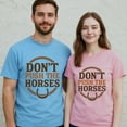 thumbnail image 5 of Don’t Push the Horses T-Shirt – Animal Humor Theme – Casual Unisex Wear, 5 of 6