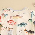 thumbnail image 1 of Alician Baby Zipper Rompers Short Sleeve Cotton Jumpsuit With Zipper Fish Pattern Toddler Boy Romper For 3-24 Months, 1 of 8