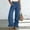 #0469-Navy, variant on Neewe Women's Wide Leg Pants High Waist Ruffle Hem Casual Loose Long Trousers Solid Color Daily Lounge