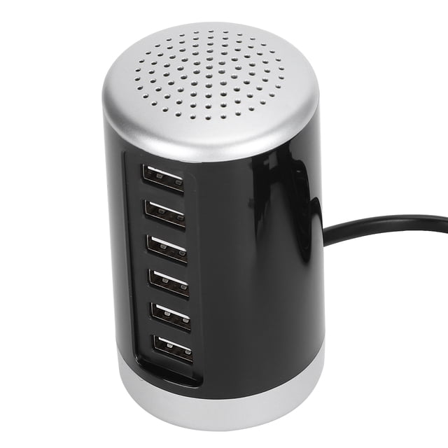 Accione El Adaptador De Corriente Del Cargador Rápido De La Estación De Carga De La Torre USB De 6 Puertos 30W