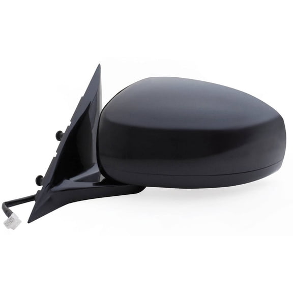 68598N - Fit System Driver Side Mirror for 06-10 Infiniti M35/M45 black, PTM cover, w/ memory, foldaway, Heated Power
