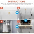 thumbnail image 7 of Complete Ladder Pull Down System Kit, Attic Stair Pull Kit, Includes 1 Attic Extension Rod up to 40 Inches and 1 Storage Hook., 7 of 7