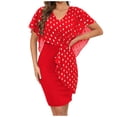 thumbnail image 1 of Birdeem Womens Summer Comfortable, Gentle, Flowering, Gold Plated Dotted Chiffon Dress, 1 of 8
