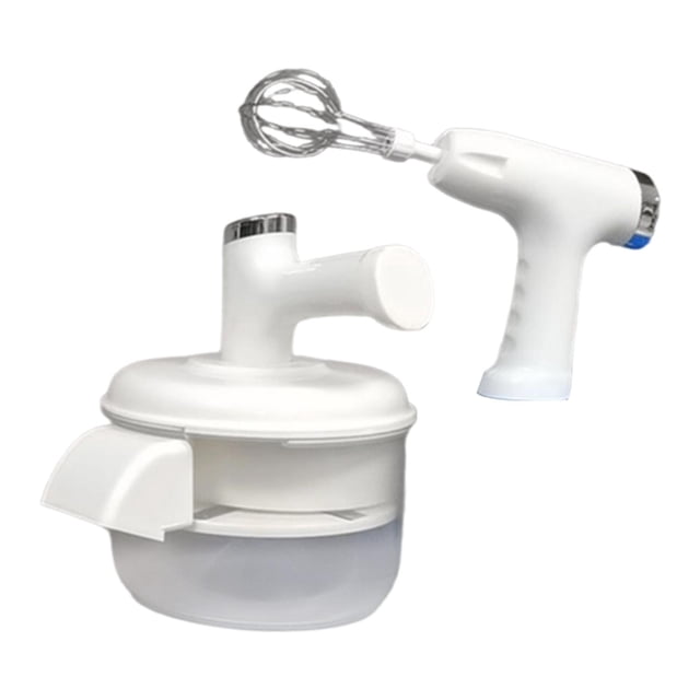 veasfak 2 in 1 Electric Grape Peeling Machine with Whisk Cookware Fruit Skin Remover White