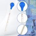 thumbnail image 3 of Uxcell 3 Pcs 3ml Kit de Pipetas de Goteo Graduadas de Vidrio Borosilicato con Cepillo Transparente, 3 of 6