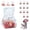 Pink, variant on Vsontor 12 Pack Clear Plastic Bear Candy Boxes, Small Fillable Bear Shape Containers For Baby Shower Favors, We Can Bearly Wait Party Treat Holder For Valentine Birthday Blue 1.6*2.8Inch