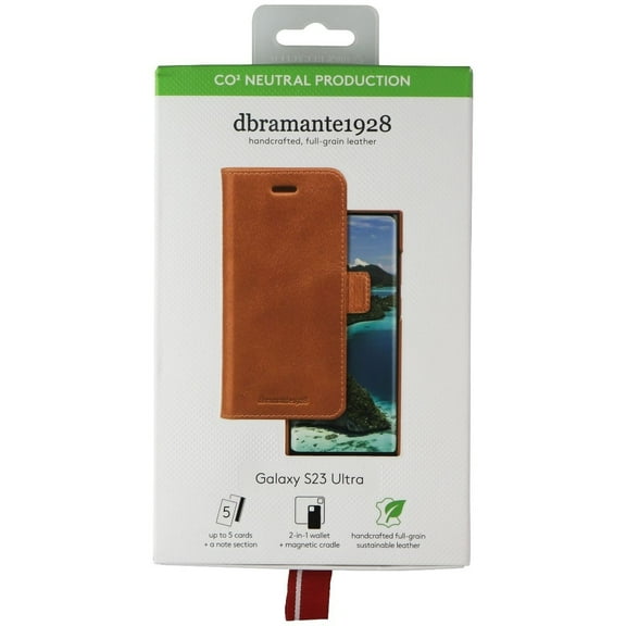 dbramante1928 Folio Phone Case for Samsung Galaxy S23 Ultra - Lynge Tan Leather