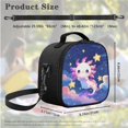 thumbnail image 6 of Yuyamidu Kawaii Axolotl Girls Backpack Set 3 in 1, 17 Inch School Backpack with Lunch Bag and Pencil Case, Large Capacity Bookbag for Elementary Middle School Girls, 6 of 7