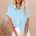 thumbnail image 2 of My Orders Cute Summer Tops for Women Floral Womens Blouses Casual Button Down Sleeveless Tops For Women White Casual Tops for Women Trendy Summer Short Sleeve Tunic Tops for Women 2025, 2 of 6