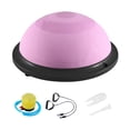 thumbnail image 2 of Entrenamiento de equilibrio, semicírculo, media pelota de ejercicio, con bandas de resistencia y bomba. rosa, 2 of 9