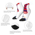 thumbnail image 5 of Sigee 4th of July Gnomes for Crew Soft Moisture-wicking Socks ,Cushion Moisture Wicking Boot Socks for Men and Women, 5 of 7
