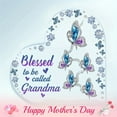 thumbnail image 7 of Blessed to be Called Grandma" Acrylic Plaque with Blue Purple Gemstones Elegant Butterfly Design Perfect Gift for Grandmothers from Grands Ideal Mother's Day Home Decor Grandma Gifts, 7 of 7