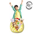 thumbnail image 3 of Gingko Storage Toy Bag Chair, Autumn Tones Inspired Pastel Vibrant Biloba Petals Blossom Essence Theme, Stuffed Animal Organizer Washable Bag, Large Size, Yellow Mustard White, by Ambesonne, 3 of 3