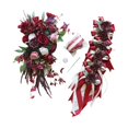 thumbnail image 5 of balikha Wedding Car Decoration Set Artificial Flowers Easy Installation Elegant Wedding Car Ribbons and Bows for Ceremony Accessories Red, 5 of 9