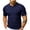 Dark Blue, variant on VgaVtl Big and Tall Mens Polo Shirts Summer Short Sleeve Button Plain Casual Collared Knit Mens Shirts