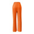 thumbnail image 4 of Besolor Women's Pleated Wide Leg Palazzo Pants with Drawstring High Waisted Casual Baggy Flowy Beach Pants Trousers, 4 of 6