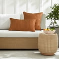 thumbnail image 6 of Home Soft Things 2 Piece Cable Knit Throw Pillow Cover - Burnt Orange - 20" x 20", 6 of 7